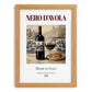 Nero d’Avola – Italian Red Wine, Enoteca Wall Art, set in oak frame