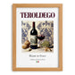 Teroldego – Italian Red Wine, Enoteca Still Life, set in oak frame