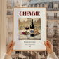 Ghemme – Italian Red Wine, Enoteca Painting, styled in a charming Paris street view