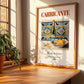 Carricante – Italian White Wine, Bodega Poster, no-text version framed in wood