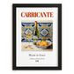 Carricante – Italian White Wine, Bodega Poster, in sleek black frame