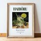 Haibōru – Japanese Cocktail Drink, Hotel Lobby Poster, in wooden frame leaning on the floor