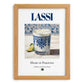 Lassi – Pakistani Beverage Drink, Hotel Lobby Wall Decor, set in oak frame