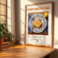 Lemon Drizzle Cake – English Dessert Dish, Brasserie Wall Art, no-text version framed in wood
