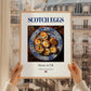 Scotch Eggs – English Snack Dish, Bistro Illustration, styled in a charming Paris street view