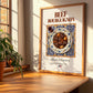 Beef Bourguignon – French Stew Dish, Fine Dining Restaurant Poster, no-text version framed in wood