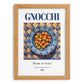 Gnocchi – Italian Pasta, Trattoria Poster, set in oak frame