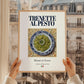 Trenette al Pesto – Italian Pasta, Trattoria Wall Art, styled in a charming Paris street view