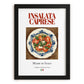 Insalata Caprese – Italian Salad Dish, Food Bar Painting, in sleek black frame