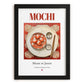 Mochi – Japanese Dessert Dish, Restaurant Art, in sleek black frame