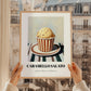 Caramello Salato – on Striped Tablecloth, Gelato Still Life, styled in a charming Paris street view