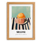 Melone – on Striped Tablecloth, Gelato Wall Decor, set in oak frame