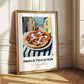 Pizza Prosciutto E Funghi – Italian Urban Café Scene, Pizza Wall Decor