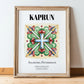 Kaprun, Austria – Travel Wall Art, in wooden frame leaning on the floor
