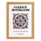 Saalbach-hinterglemm, Austria – Vintage Travel Poster, set in oak frame