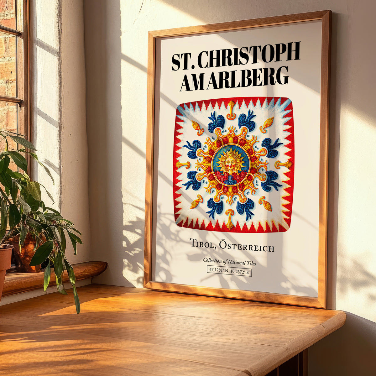 St. Christoph Am Arlberg, Austria – Architectural Travel Art, clean layout with no caption