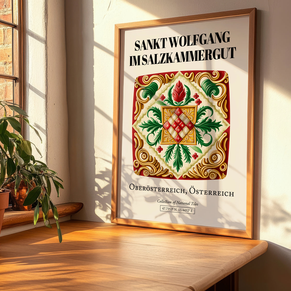 Sankt Wolfgang Im Salzkammergut, Austria – Historic Cities Art Print, clean layout with no caption
