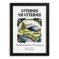 Attersee Am Attersee, Austria – Travel Poster, in sleek black frame