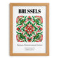 Brussels, België – Travel Wall Art, set in oak frame