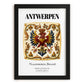 Antwerp, Belgium – Travel Print, in sleek black frame
