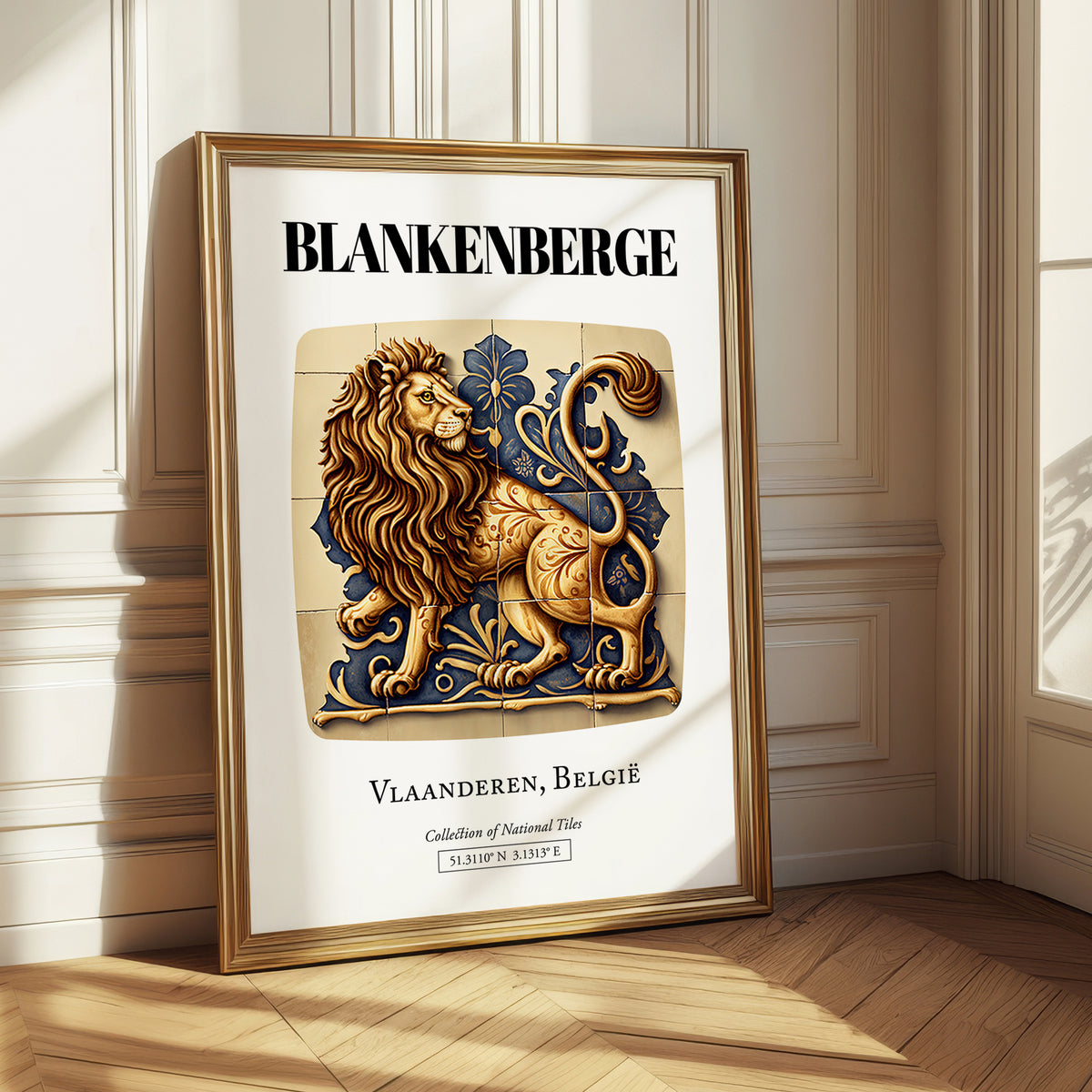 Blankenberge, Belgium – Travel Poster, styled in a charming Paris street view