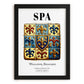 Spa, Belgium – Travel Wall Art, in sleek black frame