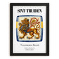 Sint-truiden, Belgium – Tourist Destination Poster, in sleek black frame