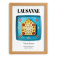 Lausanne, Switzerland – Historic Cities Art Print, set in oak frame