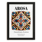 Arosa, Switzerland – Travel Poster, in sleek black frame