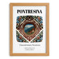Pontresina, Switzerland – Travel Poster, set in oak frame