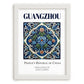 Guangzhou, China – Travel Poster, placed in minimal white frame