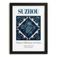Suzhou, China – Travel Poster, in sleek black frame