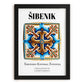 Šibenik, Croatia – Travel Print, in sleek black frame