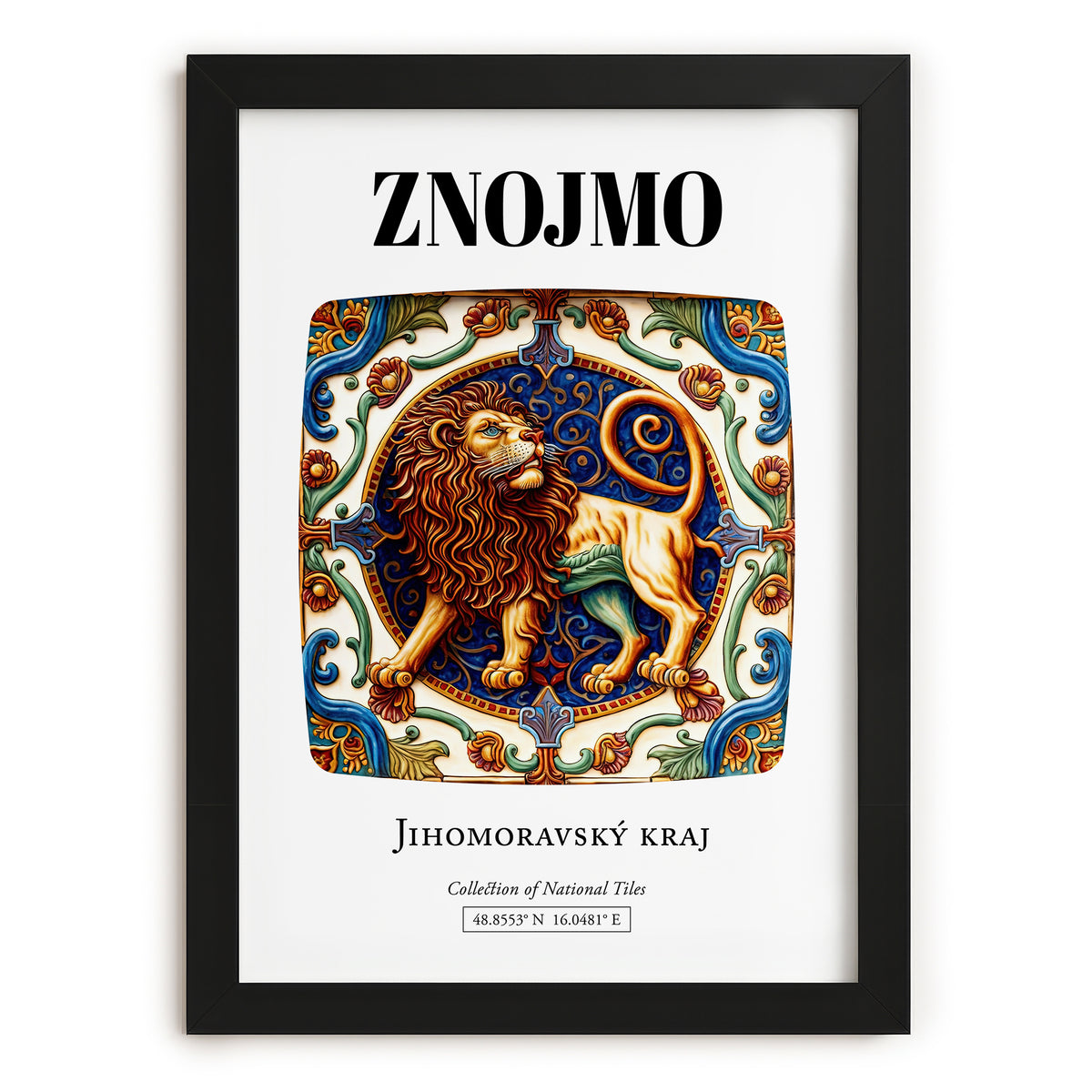 Znojmo, Czech Republic – Travel Print, in sleek black frame