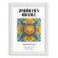 Jindřichův Hradec, Czech Republic – Travel Poster, placed in minimal white frame