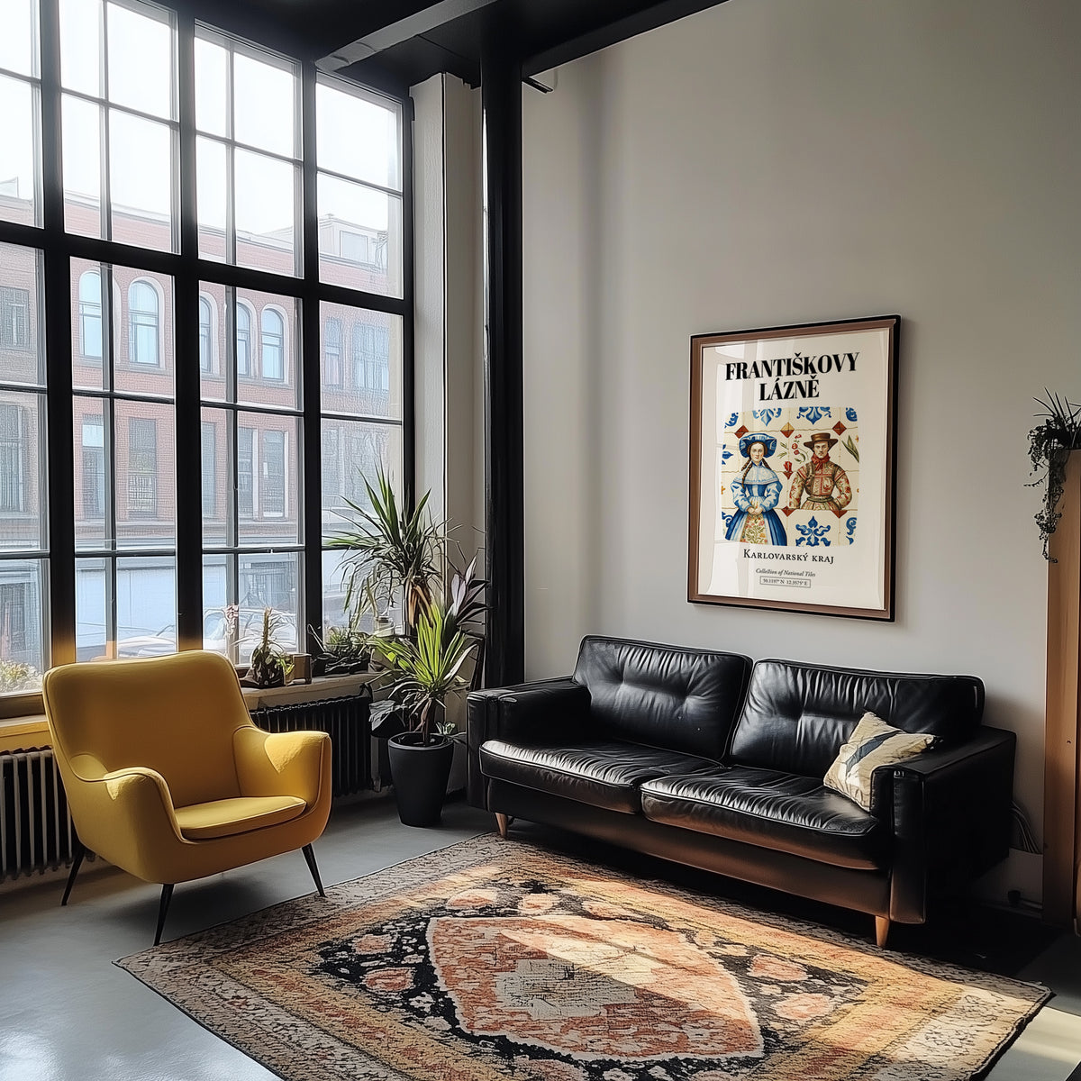 Františkovy Lázně, Czech Republic – Travel Print, unframed on coastal sand