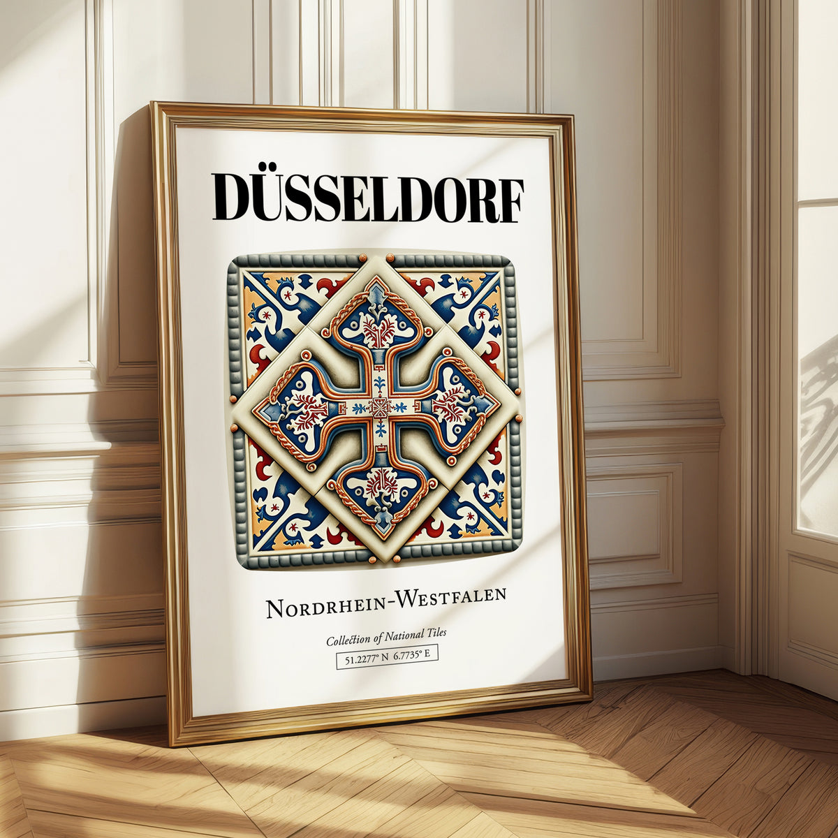 Düsseldorf, Germany – Cultural Heritage Wall Art, styled in a charming Paris street view