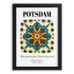 Potsdam, Germany – Travel Poster, in sleek black frame