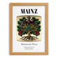 Mainz, Germany – Historic Cities Art Print, set in oak frame