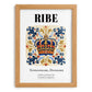 Ribe, Denmark – Travel Poster, set in oak frame