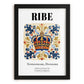 Ribe, Denmark – Travel Poster, in sleek black frame