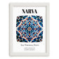 Narva, Estonia – Travel Wall Art, placed in minimal white frame