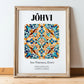 Jõhvi, Estonia – Travel Wall Art, in wooden frame leaning on the floor