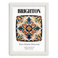 Brighton, England – Travel Wall Art, placed in minimal white frame