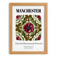 Manchester, England – Illustrated Travel Poster, set in oak frame