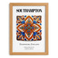 Southampton, England – Minimalist Travel Print, set in oak frame