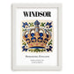 Windsor, England – Country Culture Poster, placed in minimal white frame