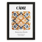 Cádiz, Spain – Travel Poster, in sleek black frame