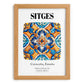 Sitges, Spain – Travel Print, set in oak frame