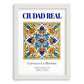 Ciudad Real, Spain – Travel Print, placed in minimal white frame